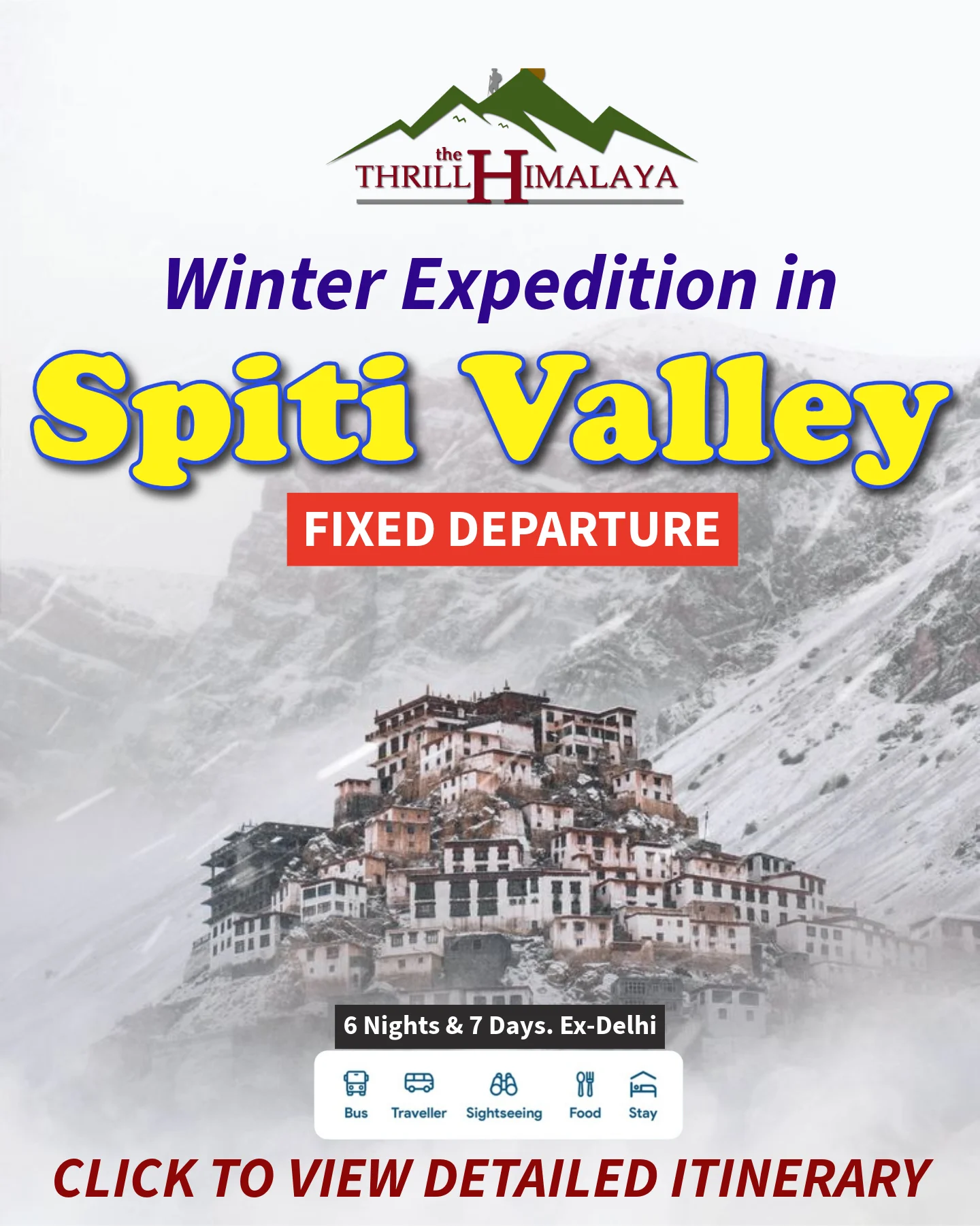 Spiti Valley Winter Tour Package